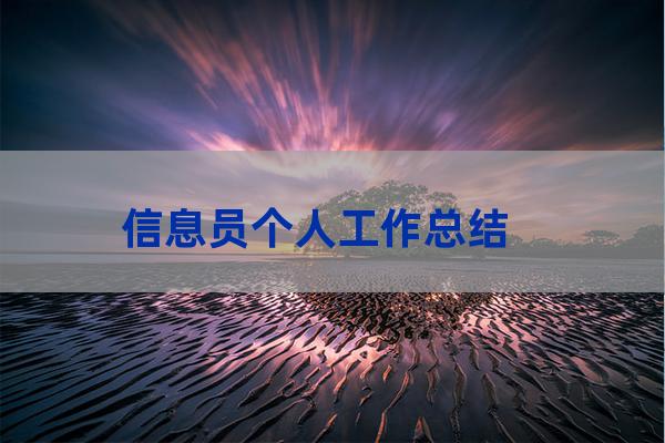 大学信息员工作总结(大学信息员工作总结以及计划)