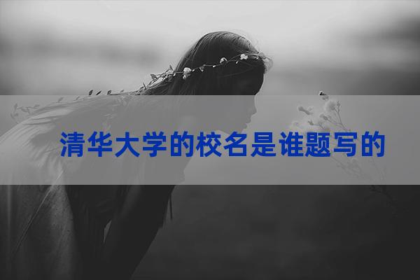 清华大学的字是谁写的(清华大学学生写的字)-第1张-职场百科-大苏人才网